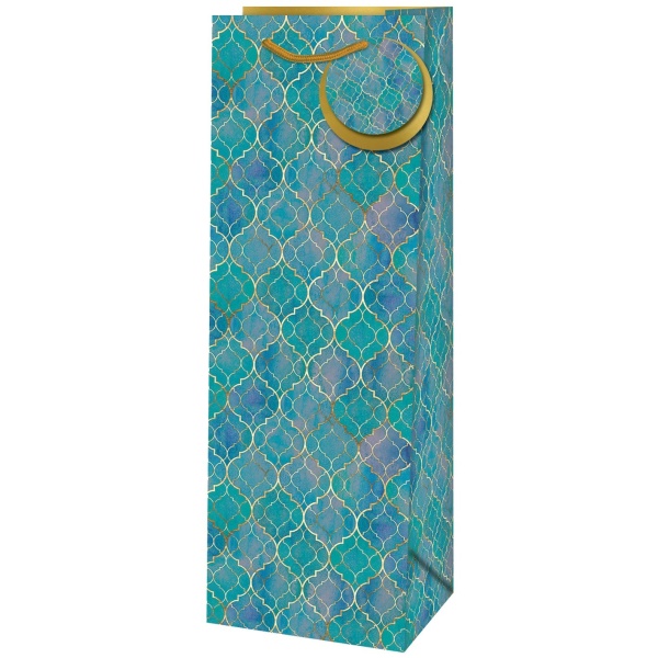 Levně Taška dárková na láhev Maroko 12,6 x 8,9 x 36 cm