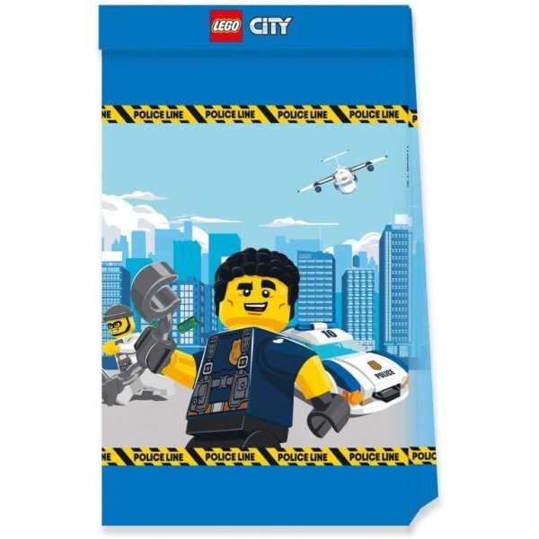 Tašky papirové Lego City 4 ks