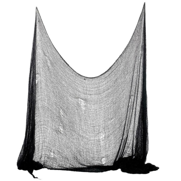 Levně Textilie strašidelná černá 75 x 300 cm