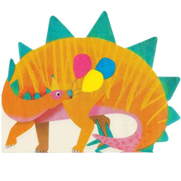 Levně Dino party color - Ubrousky 33 x 26 cm 16 ks
