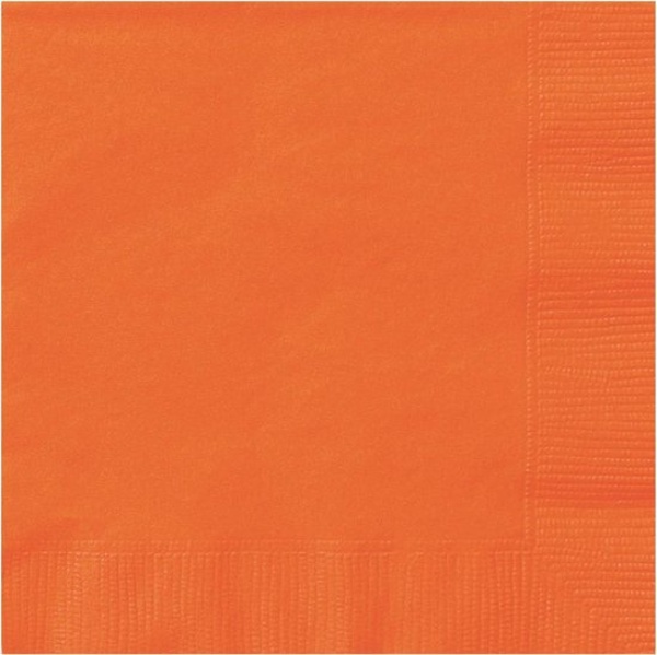 UBROUSKY papírové banketové oranžové 25x25cm 20ks