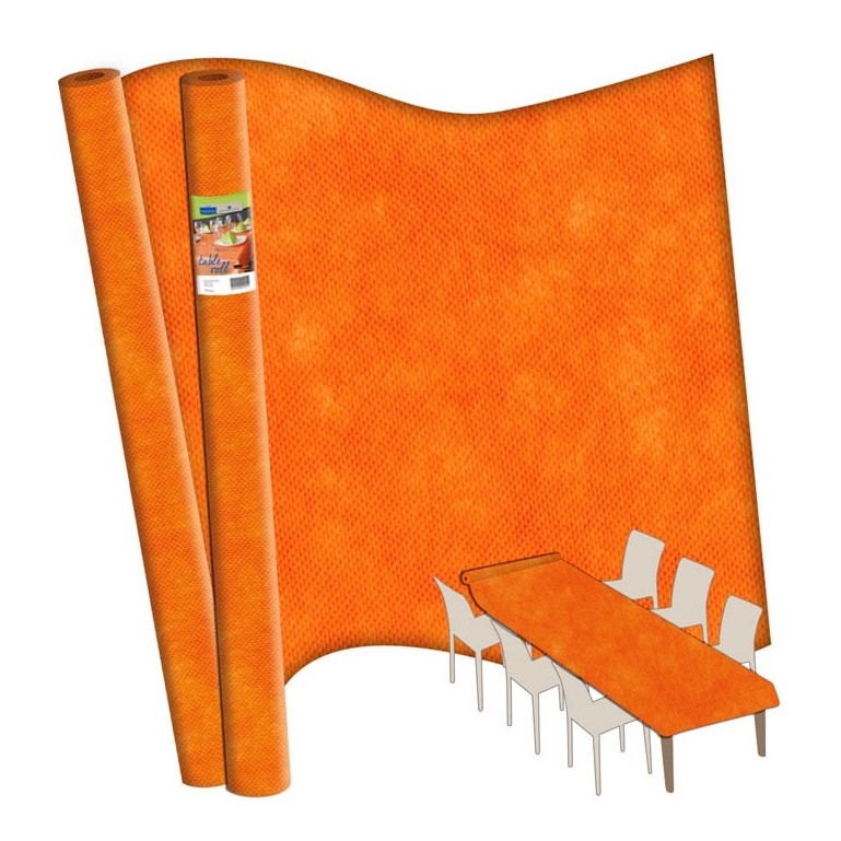 Levně Ubrus v roli netkaná textilie oranžový 120 cm x 5 m