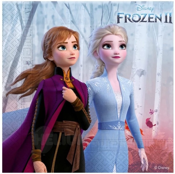 Levně Ubrousky papírové Frozen II 25 x 25 cm