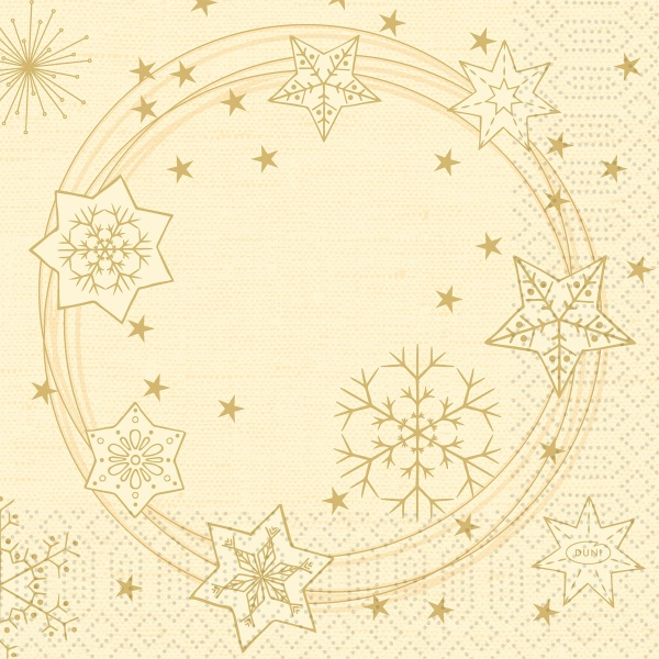 Levně Ubrousky papírové Star Shine Cream 33 x 33 cm 20 ks