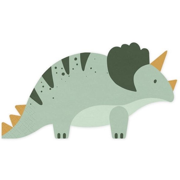 Levně Ubrousky papírové Triceratops 18 x 10 cm 12 ks