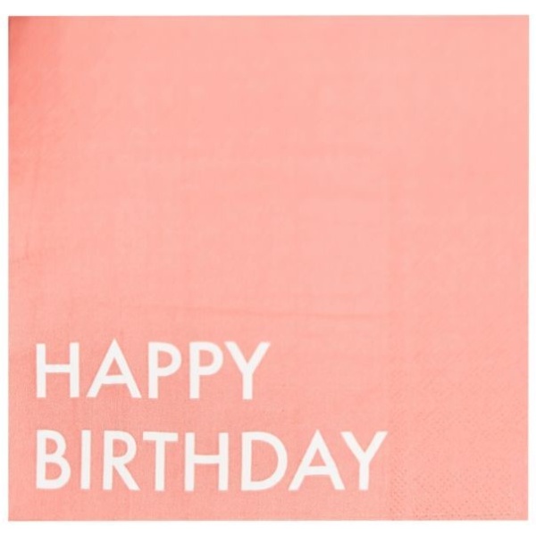 Levně "Happy Birthday" color - Ubrousky papírové 16 ks