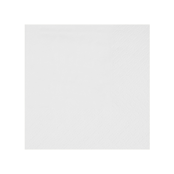 Ubrousky papírové bílé 21 x 20 cm 25 ks