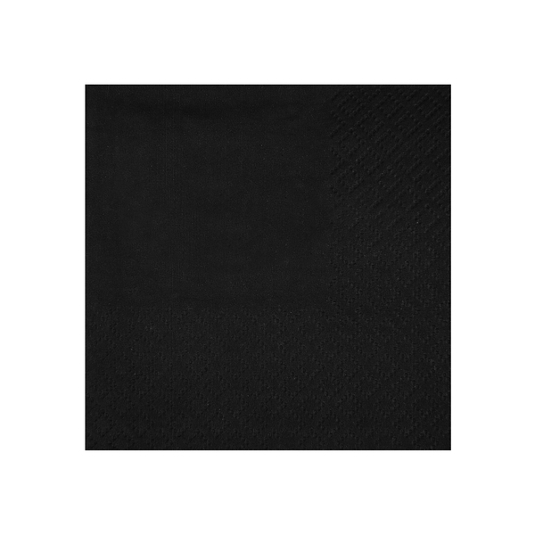 Ubrousky papírové černé 21 x 20 cm 10 ks