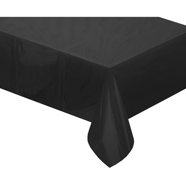 Ubrus plastový černý 137 x 183 cm