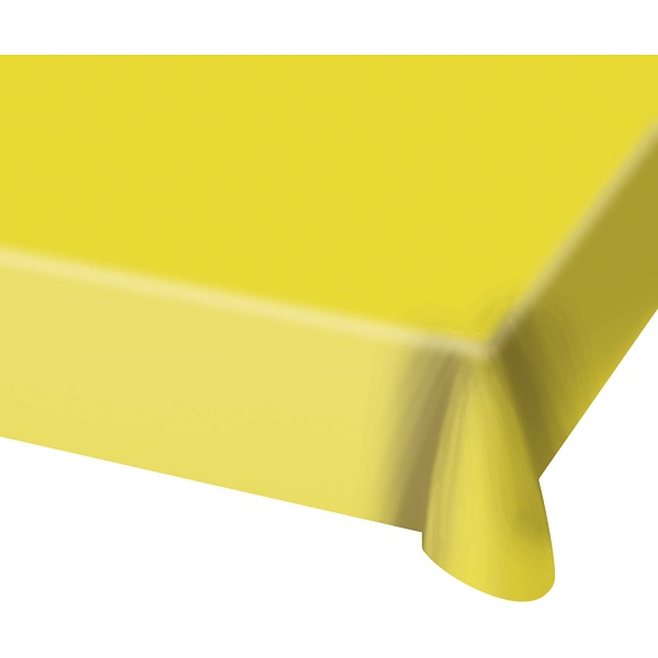 Ubrus plastový žlutý 130 x 180 cm