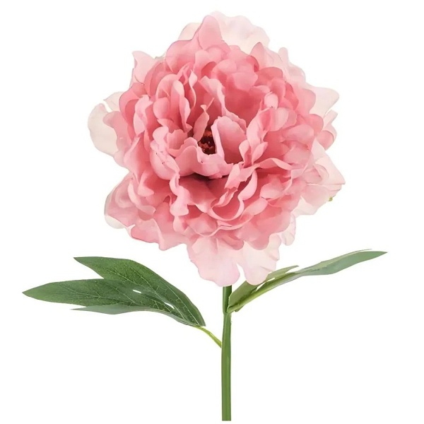 Umělá květina – Pivoňka, 35 cm, růžová