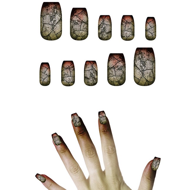 Umělé nehty Zombie s lepidlem
