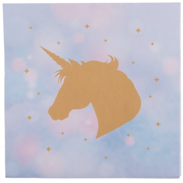Levně Unicorn party - ubrousky 33 x 33 cm