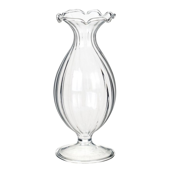 VÁZA skleněná tulipánovitá 12cm