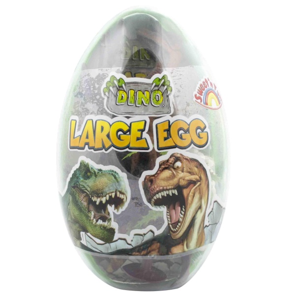 Levně Vajíčko s figurkou dinosaura, rostlinkou a cukrovinkou Large Egg