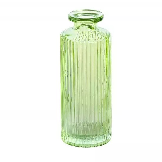 Vázička skleněná Heloise zelená 5,5 x 13,5 cm