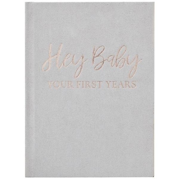 Levně Vzpomínková kniha Hey Baby šedá 1. rok