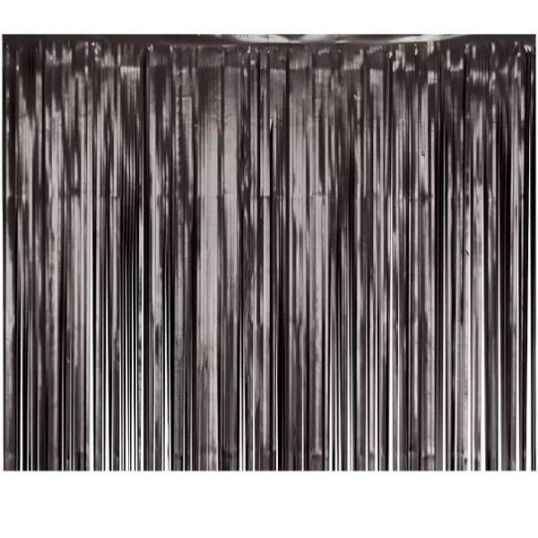 Levně Závěs fóliový matný černý 100 x 200 cm
