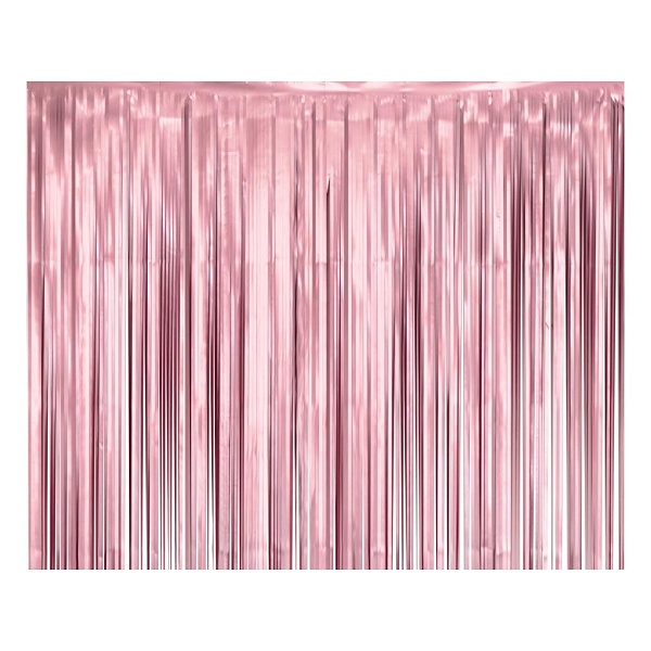 Levně Závěs fólivý matně růžový 100 x 200 cm