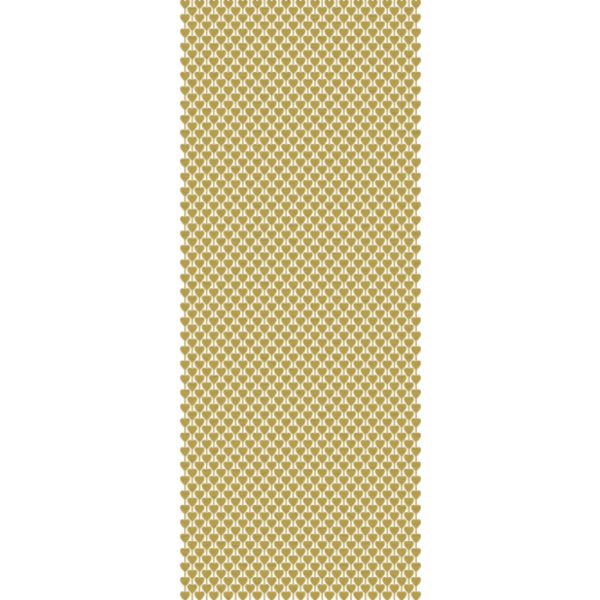 Závěs srdíčkový, zlatý 100 x 200 cm