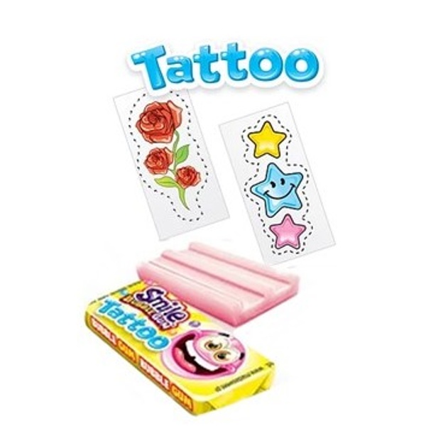 Žvýkačka s tetováním Smile 5 g 200 ks