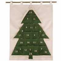 adventni kalendar textilní závěsný stromeček
