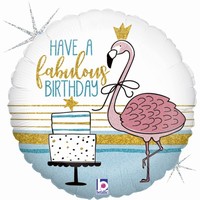 BALÓNEK fóliový Fabulous Flamingo