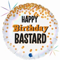 BALÓNEK fóliový Happy Birthday Bastard 46 cm