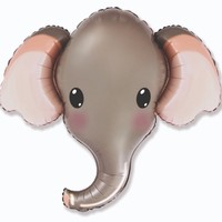 BALÓNEK fóliový Hlava slona šedá