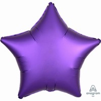 BALÓNEK fóliový Hvězda fialová 43cm