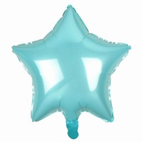 BALÓNEK fóliový Hvězda světle modrá 48cm
