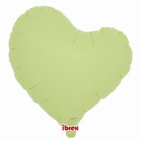 BALÓNEK fóliový Křivé srdce sv.zelené 35cm 5ks