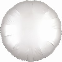 BALÓNEK fóliový Kruh bílý 43cm