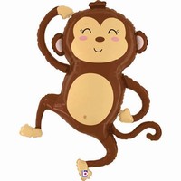 BALÓNEK fóliový Opička 104 cm