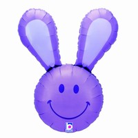 BALÓNEK fóliový Smile Bunny fialový 94cm