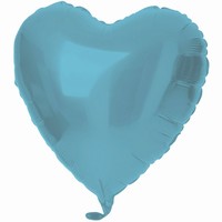 BALÓNEK fóliový Srdce modré 45cm