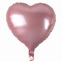 BALÓNEK fóliový Srdce růžové 46cm