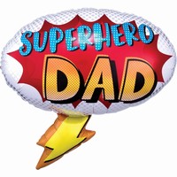 BALÓNEK fóliový Superhero Dad