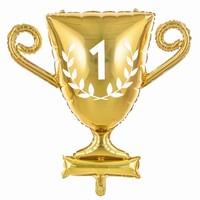 BALÓNEK fóliový Vítězný pohár zlatý 64x61cm