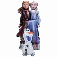 BALÓNEK fóliový airwalker Frozen 2 Elsa, Anna, Olaf 147x68cm