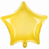 BALÓNEK fóliový hvězda žlutá 48cm 1ks
