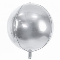 BALÓNEK fóliový koule stříbrná 41cm