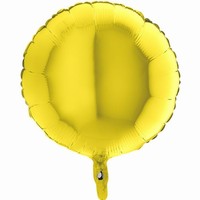 BALÓNEK fóliový kruh pastelový žlutý