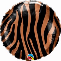BALÓNEK fóliový kulatý vzor tygr 1ks