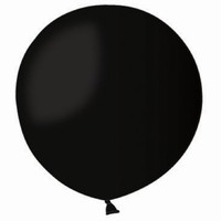 BALÓNEK latexový černý 80 cm 1 ks