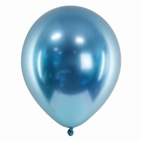 BALÓNEK latexový lesklý Glossy modrý 30cm 50ks