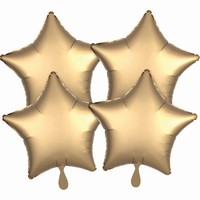 BALÓNKY fóliové Hvězdy zlaté 4ks