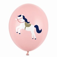 BALÓNKY latexové Malý kůň, pastelově bledě růžová 30cm 50ks