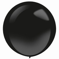BALÓNKY latexové černé 60cm 4ks