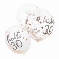 BALÓNKY s konfetami  Hello 30
